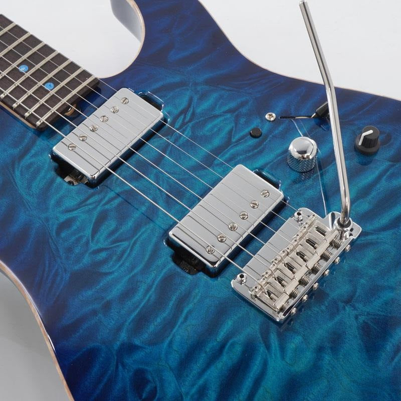 USED_​​JAPAN_Studio_Elite_HD_Quilt_Maple_Top_White_Limba_Rosewood_(Transparent_Blue_Burst)[SN__J25022]_09