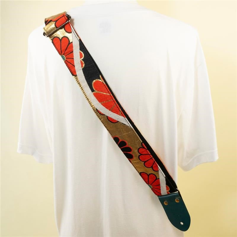 Vintage_Kimono_Obi_Wave_Flower_Guitar_Strap_C_04