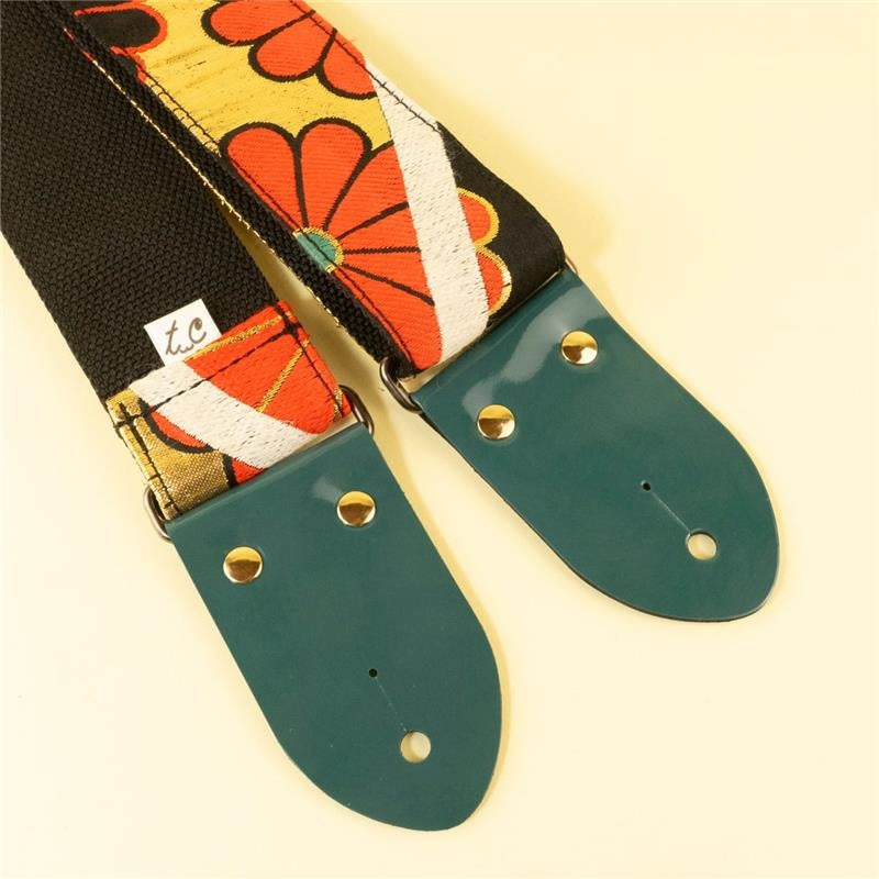 Vintage_Kimono_Obi_Wave_Flower_Guitar_Strap_C_09