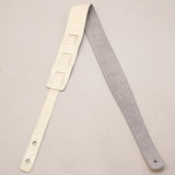 [Domestic_Genuine_Leather_Strap]_EMBOSSED_CROCO_(Vintage_White)___Slim___M-Size_(Tail_Strap_for_Acoustic-Electric_Guitars)_04