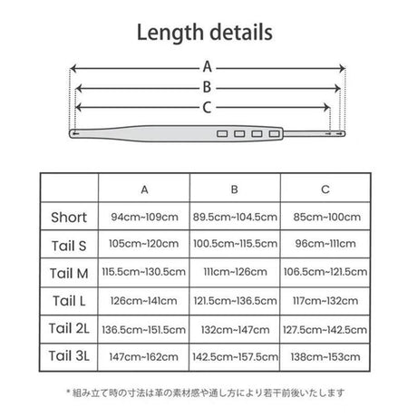 [Domestic_Genuine_Leather_Strap]_COW_HAIR_(Black)___SLIM___M-Size_(Tail_Strap_for_Acoustic-Electric_Guitars)_06