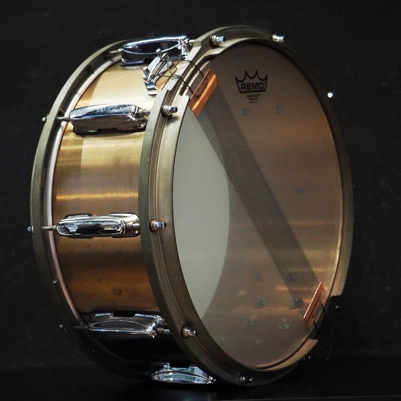 USED_​​90's_PL5325_[Power_Metal_Series_Bell_Brass_Snare_Drum_14×6_5_Made_In_Japan]_05