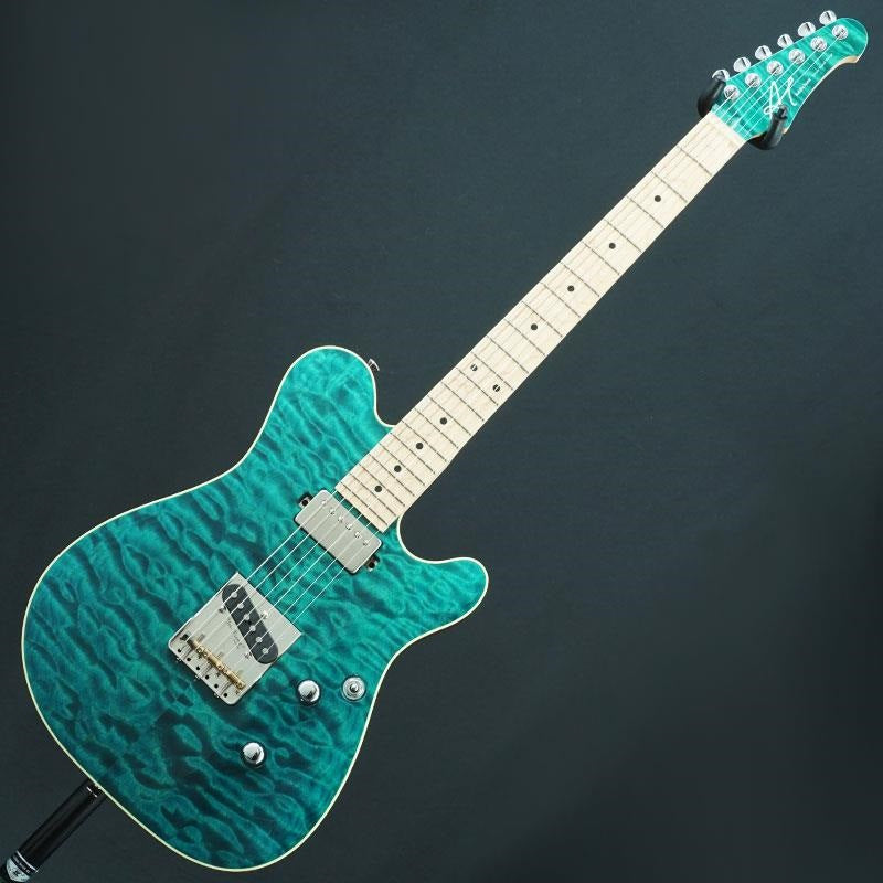 USED_​​Addictone_ECHO_Quilted_maple_Top_(Trans_Blue)[SN_549]_03