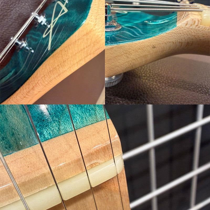 USED_​​Addictone_ECHO_Quilted_maple_Top_(Trans_Blue)[SN_549]_09