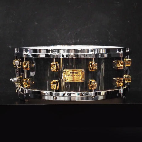 USED_​​MSD0105_[Maple_Custom_Snare_Drum_14×5_5_Black_Maple][Made_in_Japan_Late_Model_Lugs_YAMAHA_Fiber_Case_Included]_01