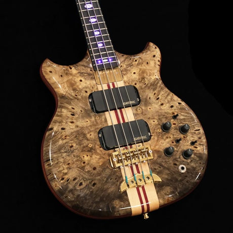 USED_​​SCSB4___Stanley_Clark_Deluxe_(Buckeye_Burl_Top_&_5A_Quilted_Maple_Back)_w_Front_LEDs_Violet_'17_02