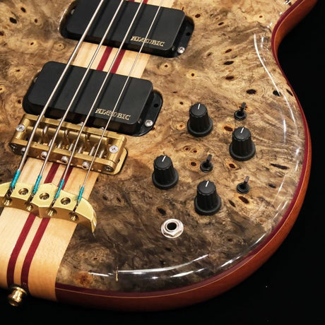 USED_​​SCSB4___Stanley_Clark_Deluxe_(Buckeye_Burl_Top_&_5A_Quilted_Maple_Back)_w_Front_LEDs_Violet_'17_05