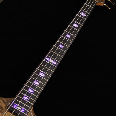 USED_​​SCSB4___Stanley_Clark_Deluxe_(Buckeye_Burl_Top_&_5A_Quilted_Maple_Back)_w_Front_LEDs_Violet_'17_06