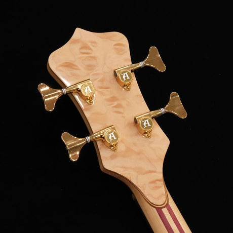 USED_​​SCSB4___Stanley_Clark_Deluxe_(Buckeye_Burl_Top_&_5A_Quilted_Maple_Back)_w_Front_LEDs_Violet_'17_10