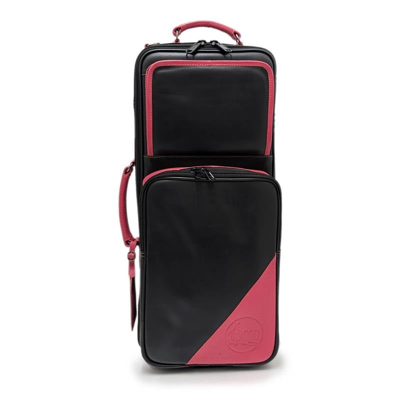 Guard_Bags___Elite_Series_4-ECLK-P_Trumpet_Double_Case___Black_Leather_with_Pink_Leather_Trim_02