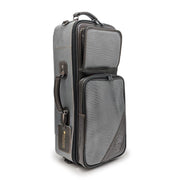 Guardbags___Elite_Series_4-ECLG-CN_cro_Trumpet_Double_Case___Crocodile_Embossed_Gray_Leather_&_Chocolate_Brown_Leather_Trim_01