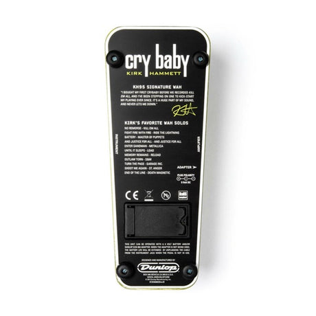 [9V_adapter_included!]_KH95_Kirk_Hammett_Signature_Wah_(Jim_Dunlop)_Crybaby_Wah_Pedal_05