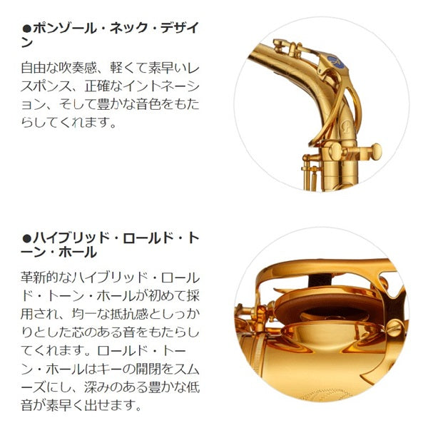 Antigua_PRO_ONE_Alto_Saxophone，_Gold_Lacquer_Finish，_AS6200_(Adjusted_and_Setup_Included)_with_5-Year_Free_Key_Balance_Adjustment_07