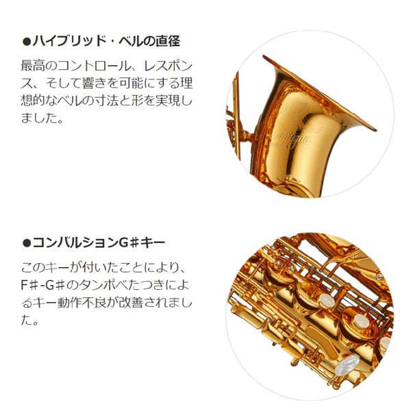 Antigua_PRO_ONE_Alto_Saxophone，_Gold_Lacquer_Finish，_AS6200_(Adjusted_and_Setup_Included)_with_5-Year_Free_Key_Balance_Adjustment_09