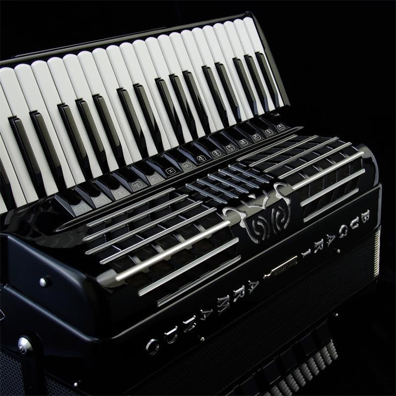 [Autumn_Super_Sale]_288_SILVER_PLUS_TURBO_(Limited_Edition_-_Promotional_Price_-_Includes_Genuine_Hard_Case_with_Casters!)_Bugari_Italian-Made_Accordion，_41_Keys，_High-End，_Double_Chamber，_BUGARI_ARMANDO，_Italy_03