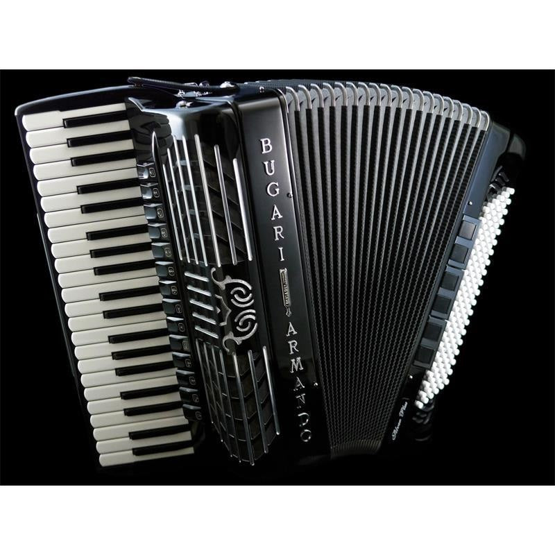 [Autumn_Super_Sale]_288_SILVER_PLUS_TURBO_(Limited_Edition_-_Promotional_Price_-_Includes_Genuine_Hard_Case_with_Casters!)_Bugari_Italian-Made_Accordion，_41_Keys，_High-End，_Double_Chamber，_BUGARI_ARMANDO，_Italy_01