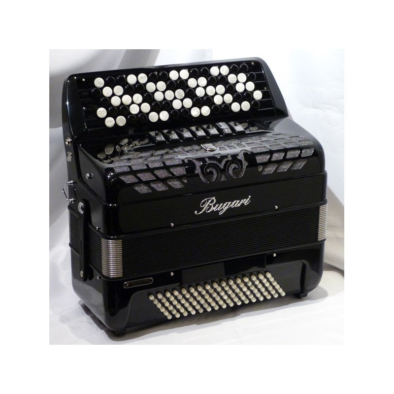 [Autumn_Super_Sale]_320CH_BK_[Black]_(Limited_to_one_unit_at_promotional_price!)_Bugari_Italian-made_Chromatic_Accordion_with_Button_Operation_01