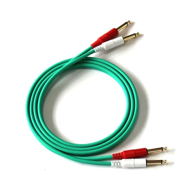 [Autumn_Super_Sale]_COLOR_TWIN_CABLE_2PP-1_8M_(PHONE-PHONE_1_Pair)_1_8m_(GREEN)_01