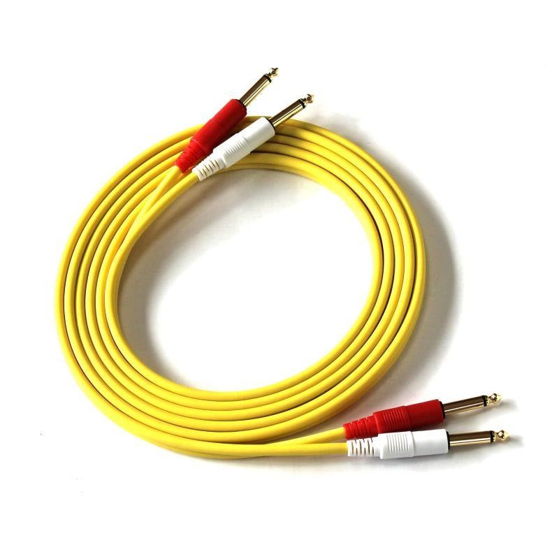 [Autumn_Super_Sale]_COLOR_TWIN_CABLE_2PP-3_0M_(PHONE-PHONE_1_Pair)_3_0m_(YELLOW)_01