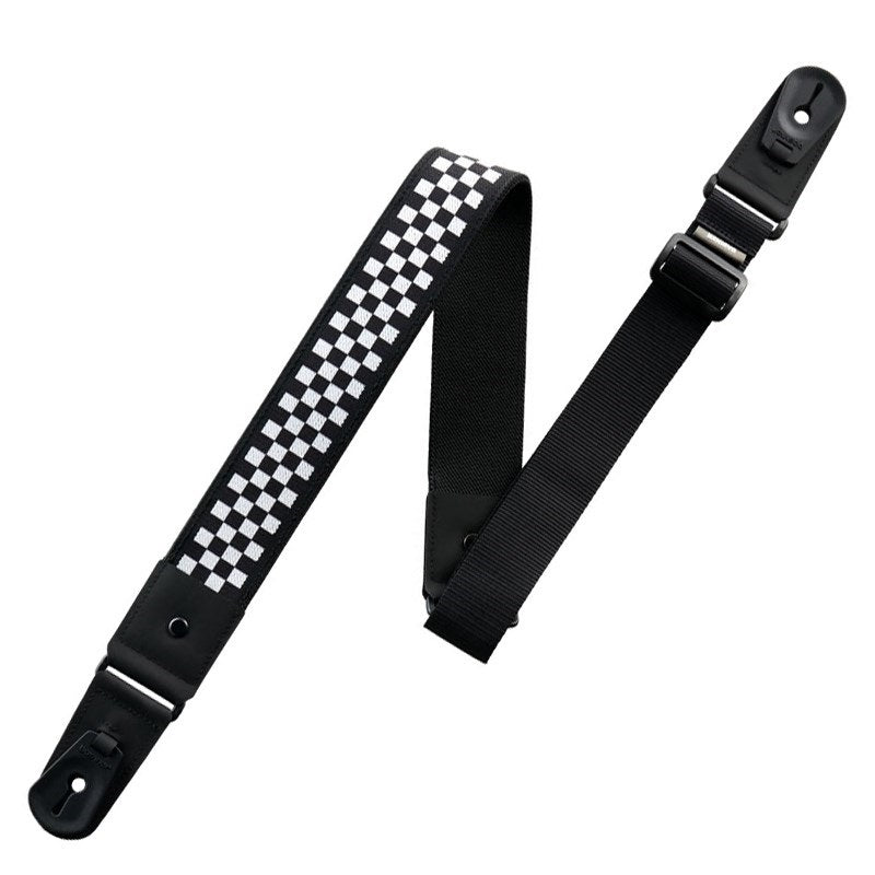 [Autumn_Super_Sale]_DURA_GUITAR_STRAP_VG_HARDCORE_SERIES_BLACK_CHECKER_01