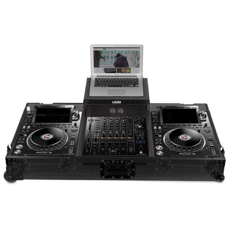 [Autumn_Super_Sale]_U91086BL_Ultimate_Flight_Case_Set_CDJ-3000_A9_Black_(with_Laptop_Shelf_and_Wheels)_01