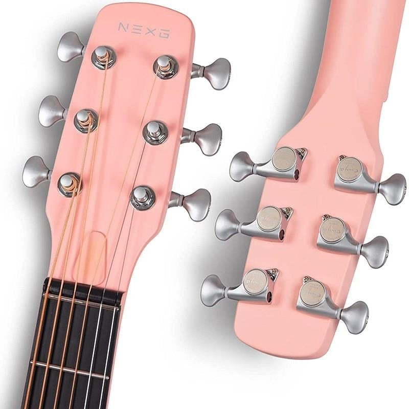 [Autumn_Super_Sale]_[Limited_Time_Offer!]_NEXG_(Pink_50W_Silent_Guitar_with_Built-in_Amplifier)_by_Enya_06
