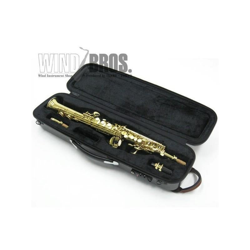 [Backorder]_GL_Case_for_Soprano_Saxophone，_GLK-S_(S)，_Gray_Hairline_Finish_[Brasspire_ver_]_06