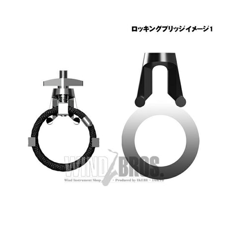 [Backorder]_Silverstein_QS502A_Alto_Tenor_Metal_Ligature，_5th_Generation_Quattro_Silver，_Small_[Lowest_Price_Sale]_02