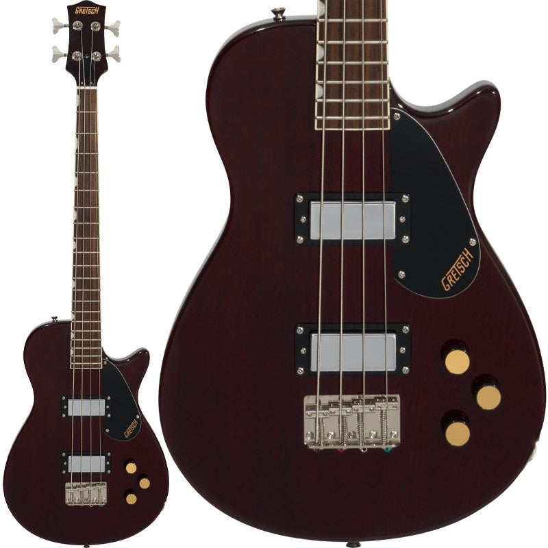 [Backordered，_Pre-orders_Now_Accepted]_Streamliner_Jet_Club_Bass_Single-Cut_(Walnut_Stain)_01