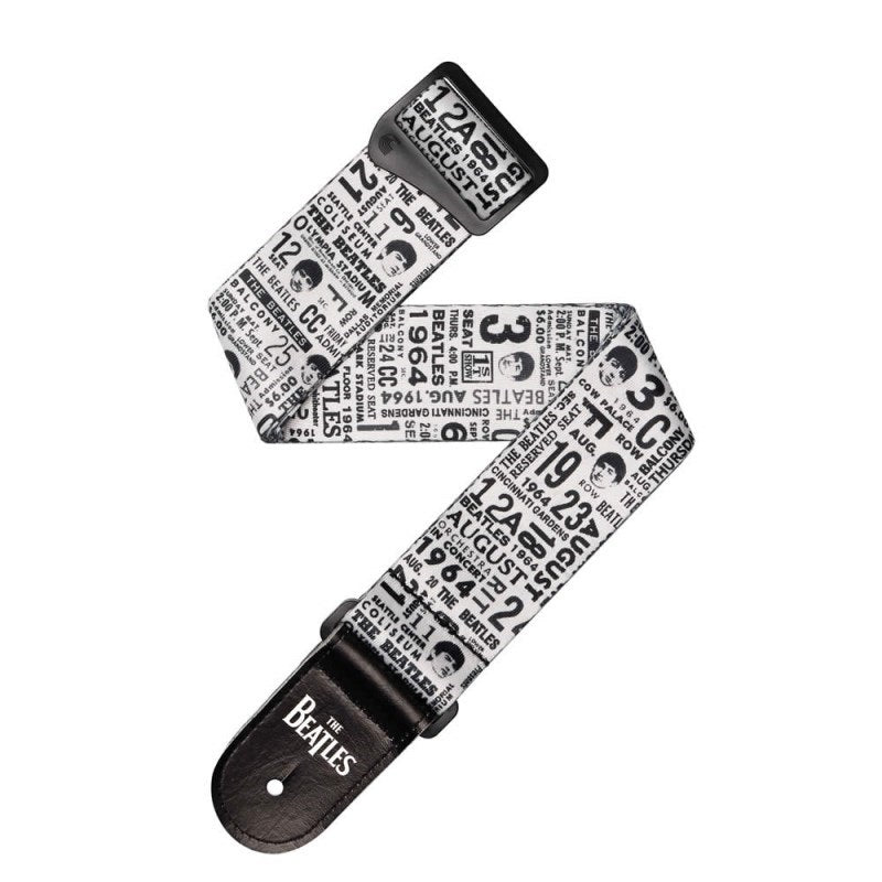 Beatles_Guitar_Strap_[1964_Tour_Ticket_Stubs_Black_and_White_50BTL13]_01