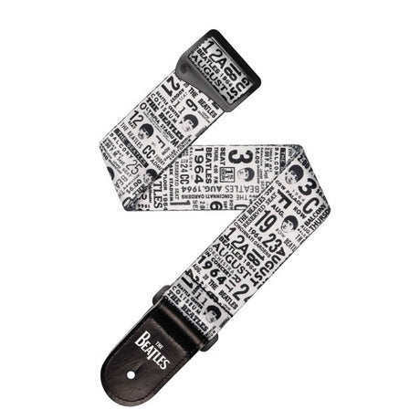 Beatles_Guitar_Strap_[1964_Tour_Ticket_Stubs_Black_and_White_50BTL13]_01