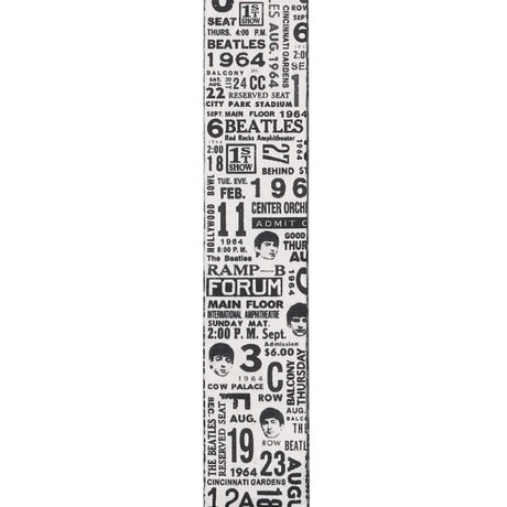 Beatles_Guitar_Strap_[1964_Tour_Ticket_Stubs_Black_and_White_50BTL13]_02