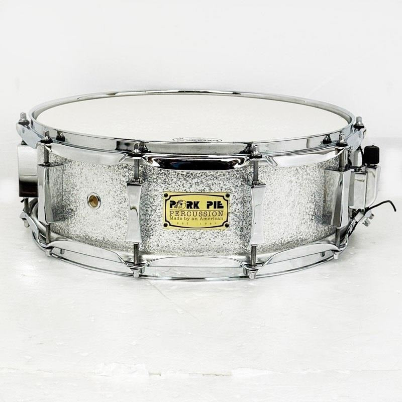 [Biggest_Clearance_Sale_Ever]_USED_8-ply_Maple_Snare_Drum_14x5_-_Silver_Sparkle_Wrap_Price_Reduced!_01