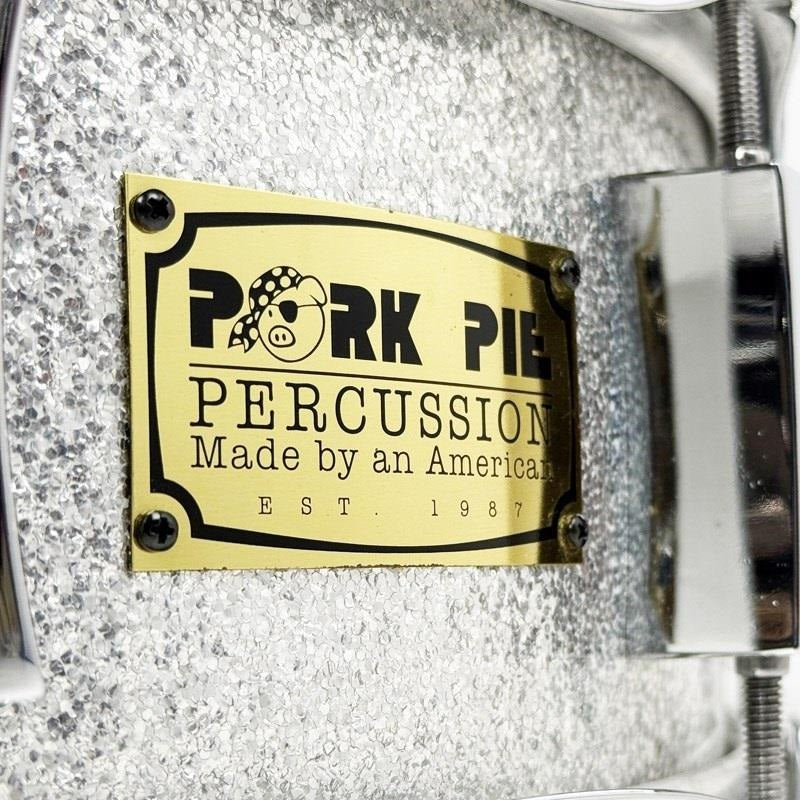 [Biggest_Clearance_Sale_Ever]_USED_8-ply_Maple_Snare_Drum_14x5_-_Silver_Sparkle_Wrap_Price_Reduced!_02