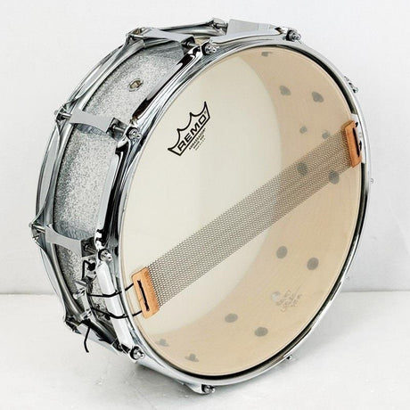 [Biggest_Clearance_Sale_Ever]_USED_8-ply_Maple_Snare_Drum_14x5_-_Silver_Sparkle_Wrap_Price_Reduced!_04