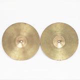 [Biggest_Clearance_Sale_Ever]_VINTAGE_1950s_A_Zildjian_HiHat_12_Pair_[Late_50s_Small_Stamp_Top_530g_Bottom_608g]_Price_Reduced!_02