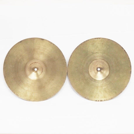 [Biggest_Clearance_Sale_Ever]_VINTAGE_1950s_A_Zildjian_HiHat_12_Pair_[Late_50s_Small_Stamp_Top_530g_Bottom_608g]_Price_Reduced!_02