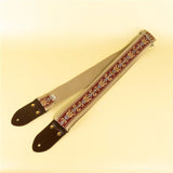 Botanical_Ribbon_Guitar_Strap_-_Wine_x_Beige_04