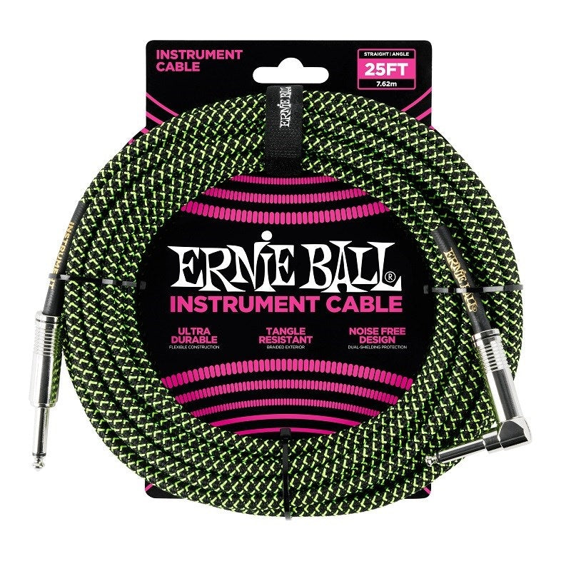 Braided_Instrument_Cable_25ft_S_L_(Black_Green)_[#6066]_01