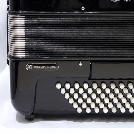 Bugari_320CH_Black_Chromatic_Accordion_(with_semi-handmade_reeds)_Made_in_Italy，_Button_Operation_04