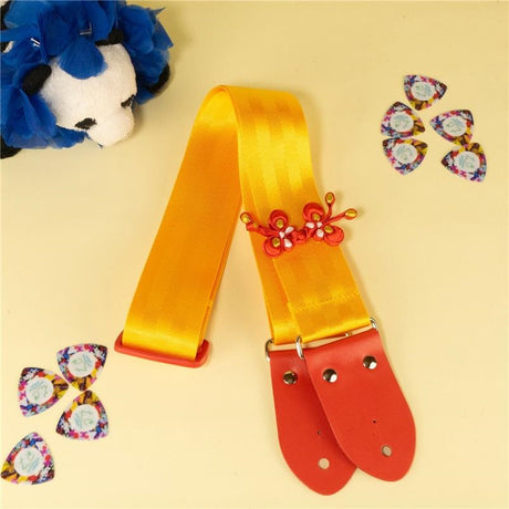 Butterfly_China_Button_Guitar_Strap_01