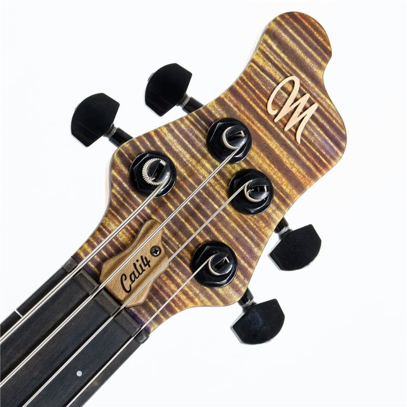 Cali_4_FL_Flamed_Maple_3A_Top_#645_[Fretless]_04
