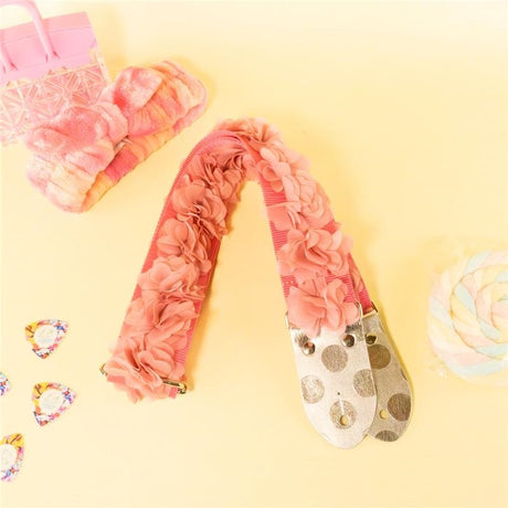 Chiffon_Flower_Guitar_Strap_Pink_01