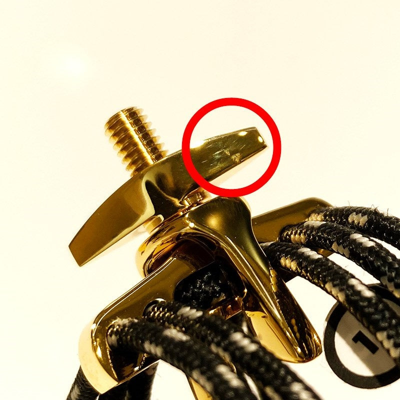 [Clearance_Sale!]_Cryo_4_Gold_Ligature_for_Baritone_Saxophone__Q11A_(4th_Generation_Wing_Nut_Scratched)__07