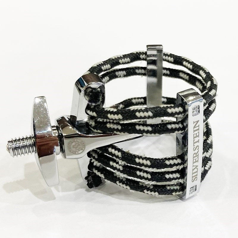 [Clearance_Sale_for_Old_Models!]_Estro_EW08A_(3rd_Generation)_Alto_Saxophone_Ligature，_White_Gold_01