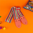 Colorful_Striped_Guitar_Strap，_Pink_01