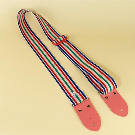 Colorful_Striped_Guitar_Strap，_Pink_02