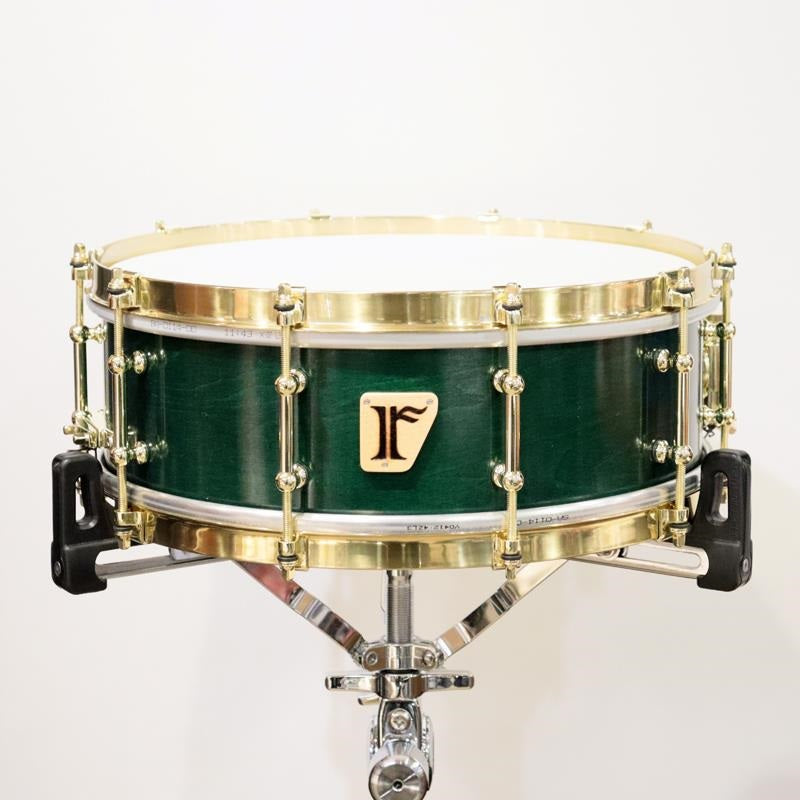Custom_Order__Vintage_Maple_14''×5''_Snare_Drum_-_Olive_Green_01