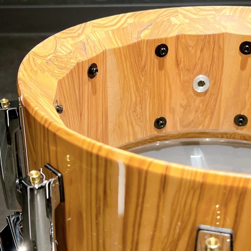 DAOL1465S_C_#206_[Artisan_Custom_Limited_~Shell_by_DrumArt~_Snare_Drums_14x6_5mm_Olive_Wood_Gloss_Natural_Olive]_[Die-cast_Custom_Model]_05