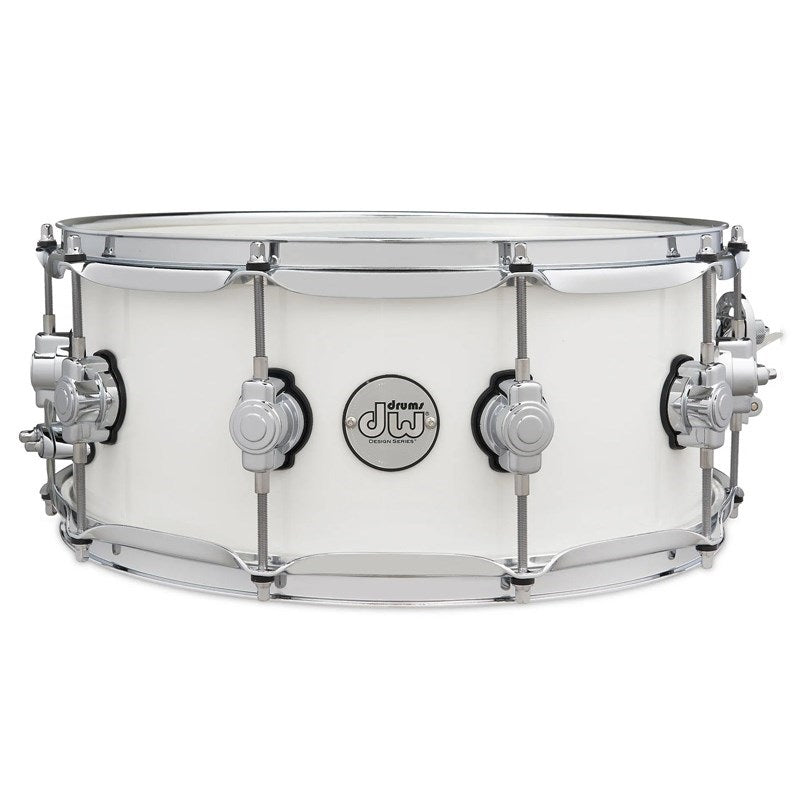 DDLG0614SSWH_[Design_Series_Maple_Snare，_14''×6''___White_Gloss_Lacquer]_01